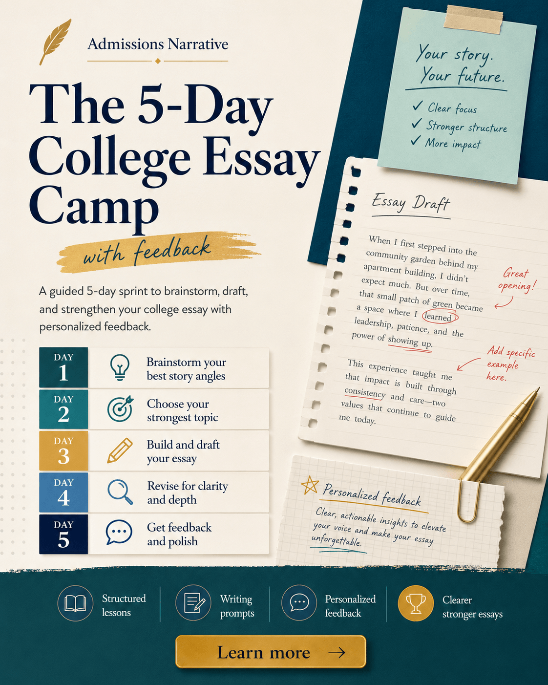 The 5-Day College Essay Camp