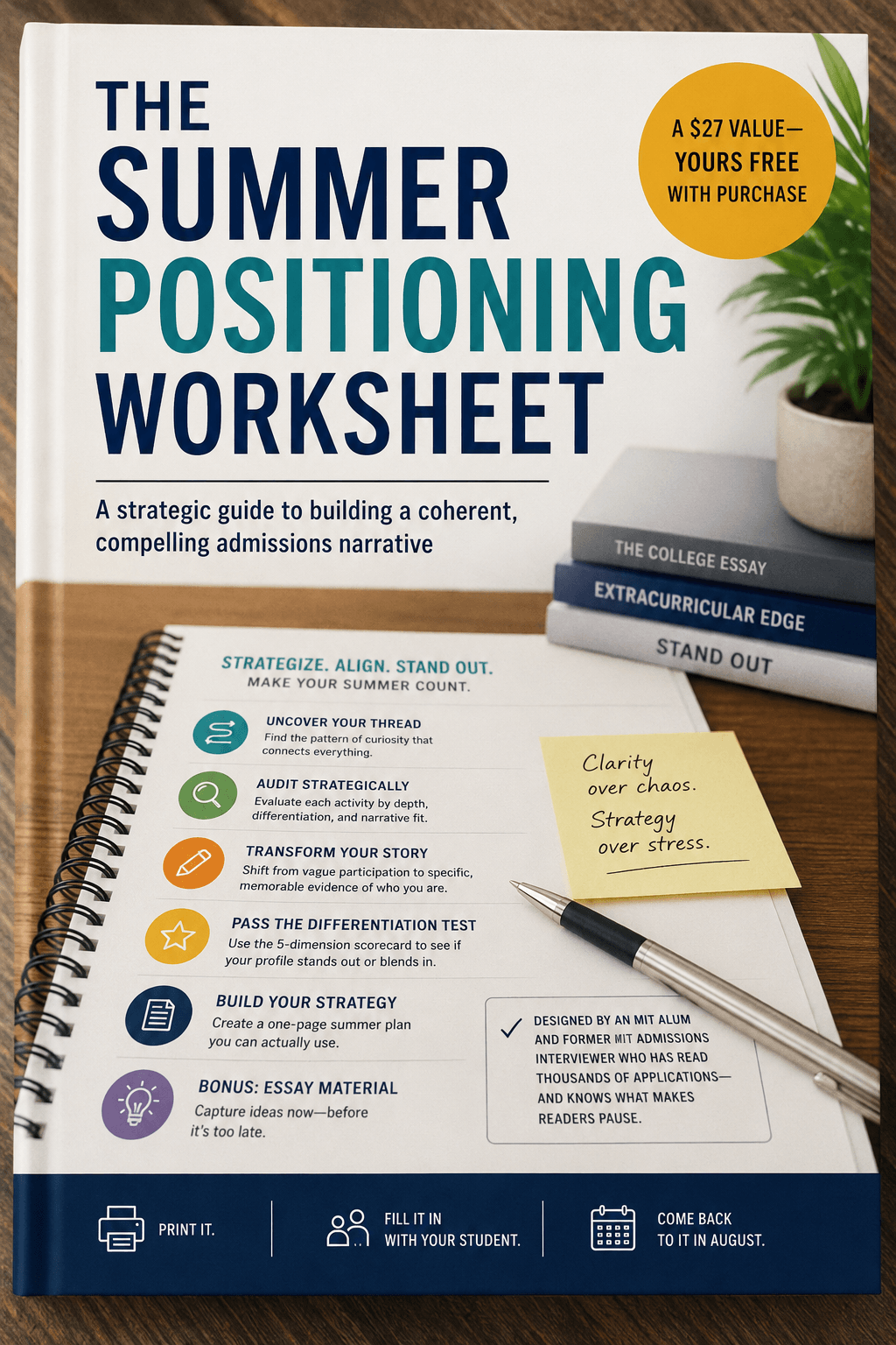 The Summer Positioning Worksheet